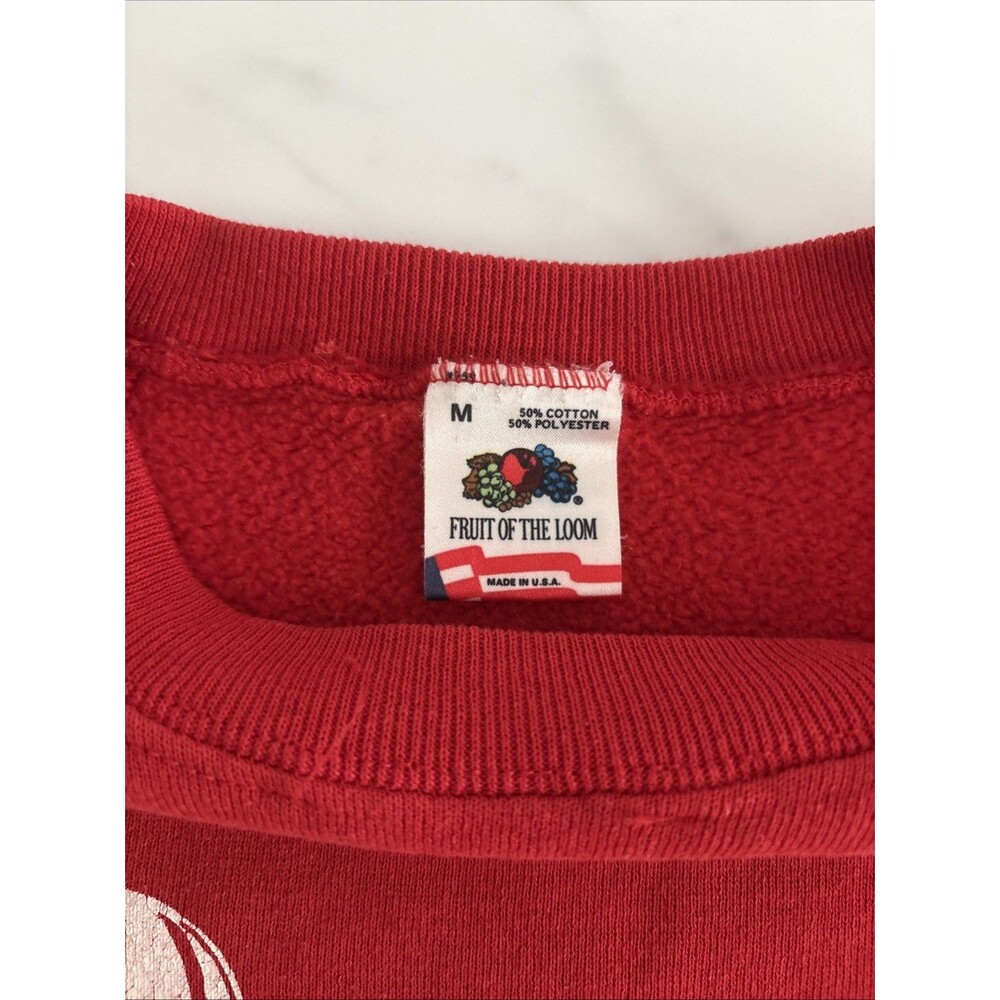 VTG 1980s Nebraska Cornhuskers Oklahoma Sooners Sweatshirt Fruit of the Loom M - Picture 5 of 7